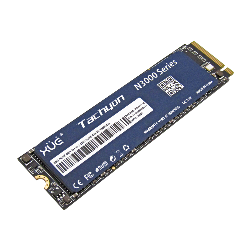 Disco de Estado Sólido SSD PCI-E 3.0 M.2 2280 512GB NVME XUE® TACHYON N3000/512GB 3500/3100MB/S (TRAY PACKING) SIN EMPAQUE