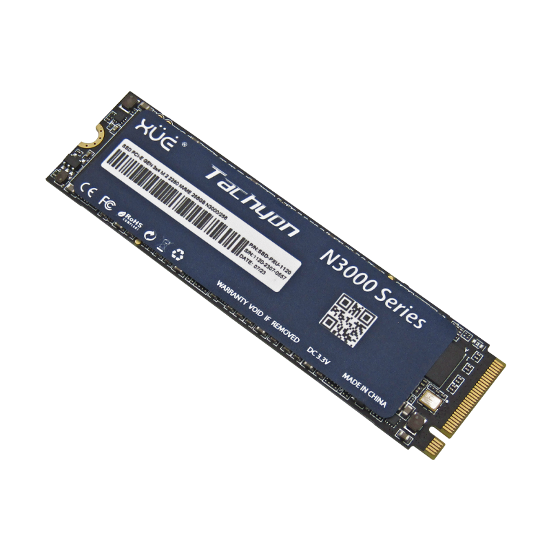 Disco de Estado Sólido SSD PCI-E 3.0 M.2 2280 256GB NVME XUE® TACHYON N3000/256GB 3100/1400MB/S (TRAY PACKING)
