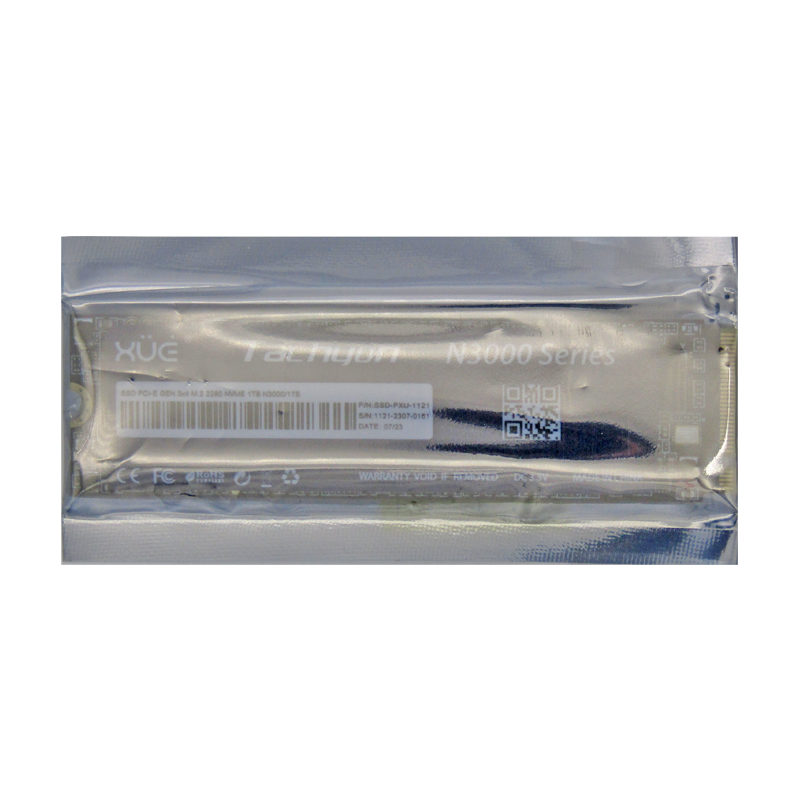Disco de Estado Sólido SSD PCI-E 3.0 M.2 2280 1TB NVME XUE® TACHYON N3000/1TB 3500/3100MB/S (TRAY PACKING)