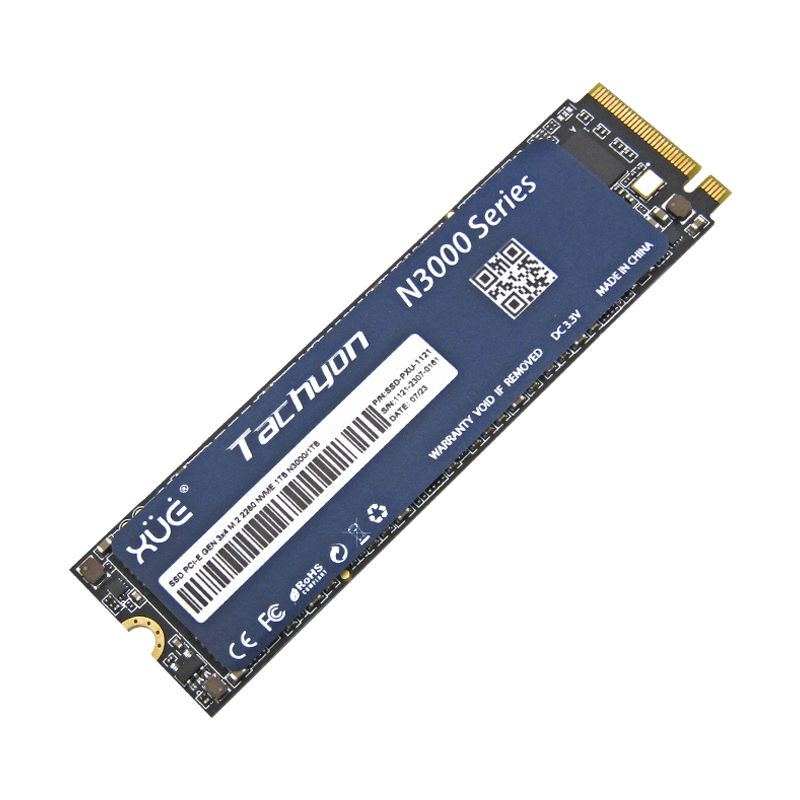 Disco de Estado Sólido SSD PCI-E 3.0 M.2 2280 1TB NVME XUE® TACHYON N3000/1TB 3500/3100MB/S (TRAY PACKING)