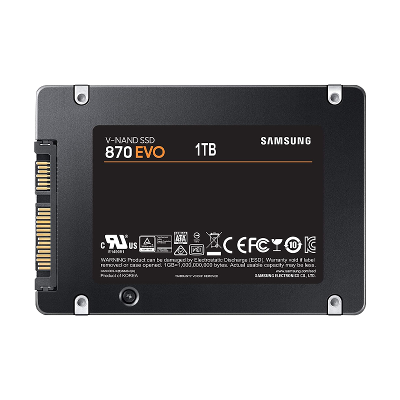 Disco de Estado Sólido SSD 2.5 1TB SATA SAMSUNG EVO 870 MZ-77E1T0E 560 MB/S (BULK)