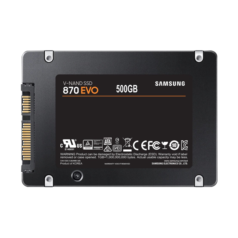 Disco de Estado Sólido SSD 2.5 500GB SATA SAMSUNG EVO 870 MZ-77E500E 560 MB/S (BULK)
