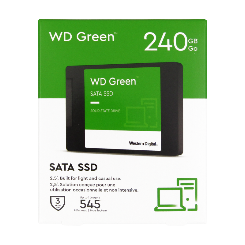 Disco de Estado Sólido SSD 2.5 240GB SATA WD GREEN WDS240G3G0A 540 MB/S