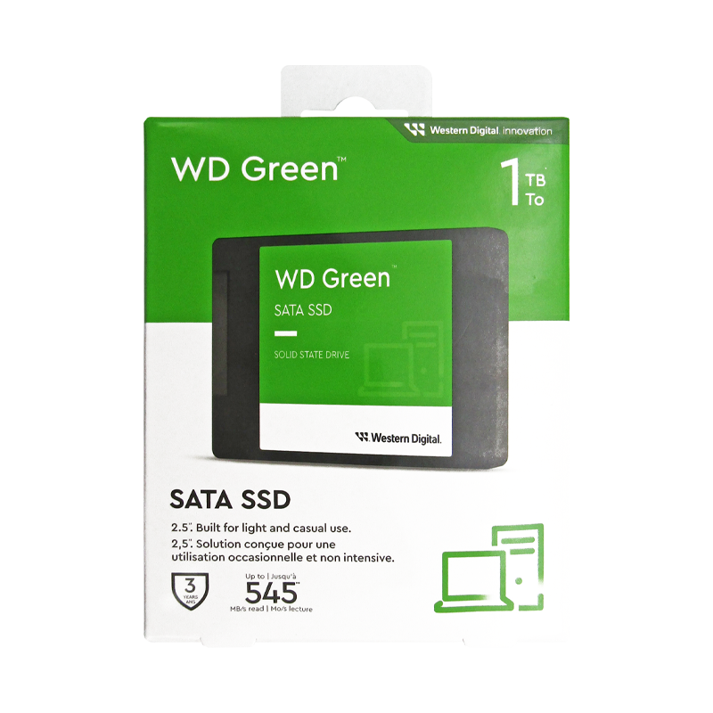 Disco de Estado Sólido SSD 2.5 1TB SATA WD GREEN 550 MB/S WDS100T3G0A