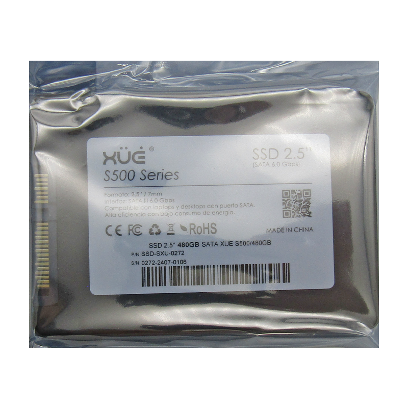 Disco de Estado Sólido SSD 2.5 480GB SATA XUE® BLINK S500/512 520MB/S Net