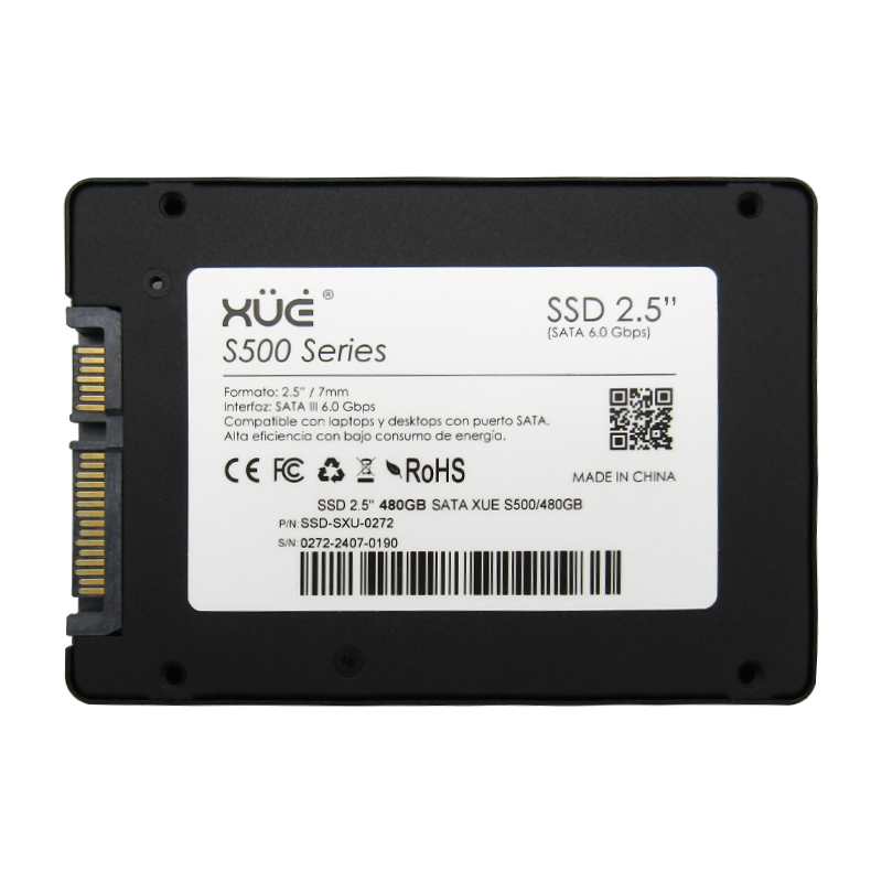 Disco de Estado Sólido SSD 2.5 480GB SATA XUE® BLINK S500/512 520MB/S Net