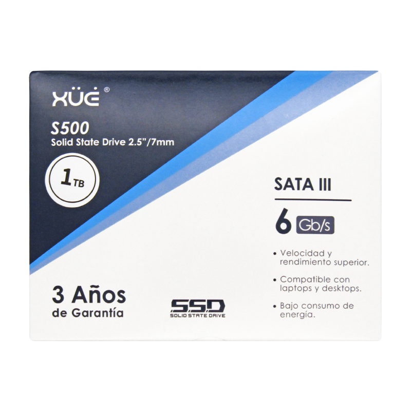 Disco de Estado Sólido SSD 2.5 1TB SATA BLINK S500/1TB 520MB/S Marca XUE®