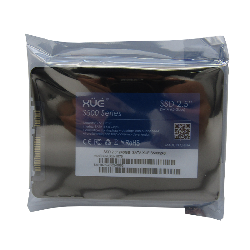 Disco de Estado Sólido SSD 2.5 256GB SATA BLINK S500/256 550MB/S (TRAY PACKING) Marca XUE®