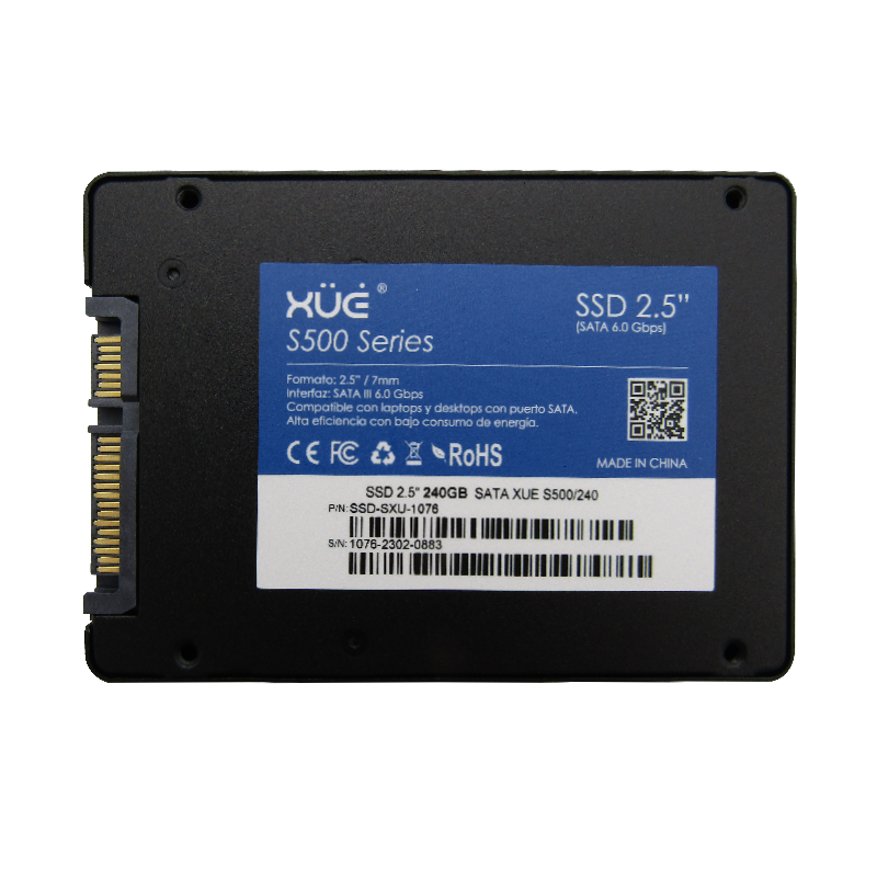 Disco de Estado Sólido SSD 2.5 256GB SATA BLINK S500/256 550MB/S (TRAY PACKING) Marca XUE®