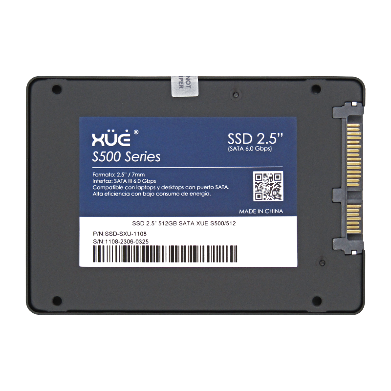 Disco de Estado Sólido SSD 2.5 512GB SATA XUE® BLINK S500/512 550MB/S (TRAY PACKING)