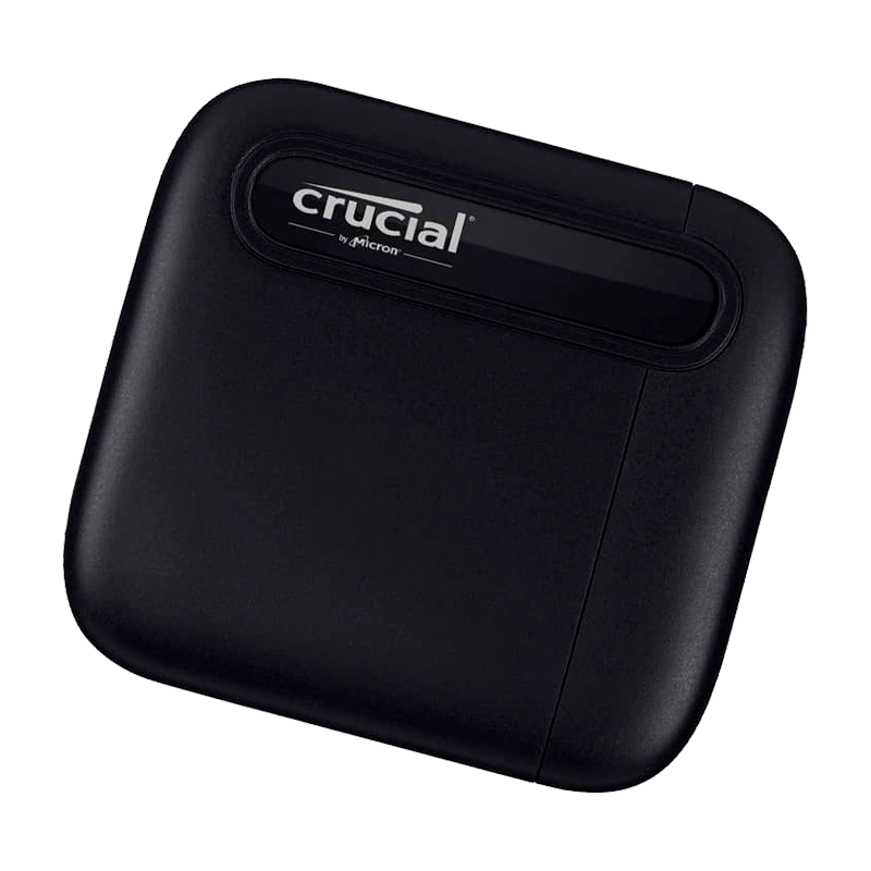 SSD externo USB 3.2 TIPO C 4TB EXT. CRUCIAL X6 CT4000X6SSD9 800MB/s (NEGRO)