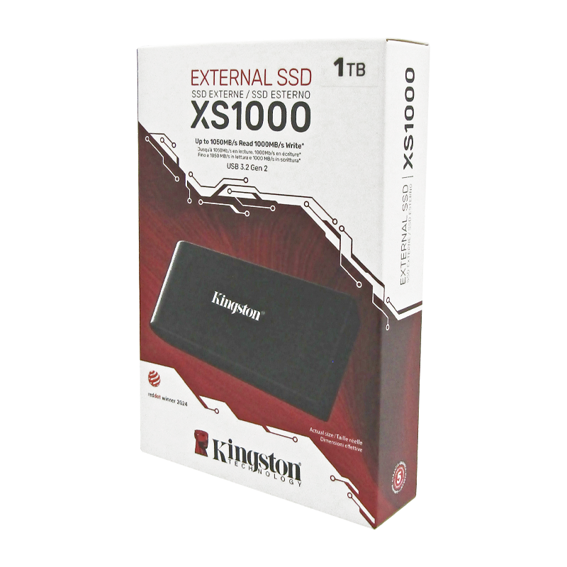 Disco de Estado Solido SSD USB 3.2 GEN 2 TIPO C 1TB EXT. KINGSTON SXS1000/1000G 1050/1000MB/s