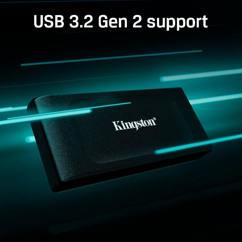 Disco de Estado Solido SSD USB 3.2 GEN 2 TIPO C 2TB EXT. KINGSTON SXS1000/2000G 1050/1000MB/s