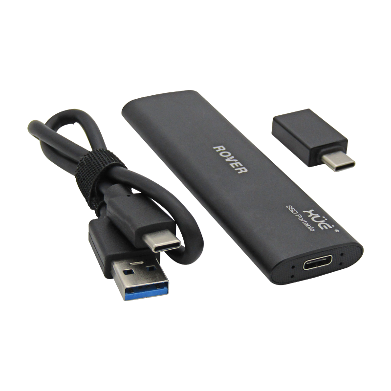 Disco de Estado Sólido SSD externo USB 3.2 GEN 2 TIPO C 1TB EXT. XUE® ROVER C500 450MB/s (Negro)