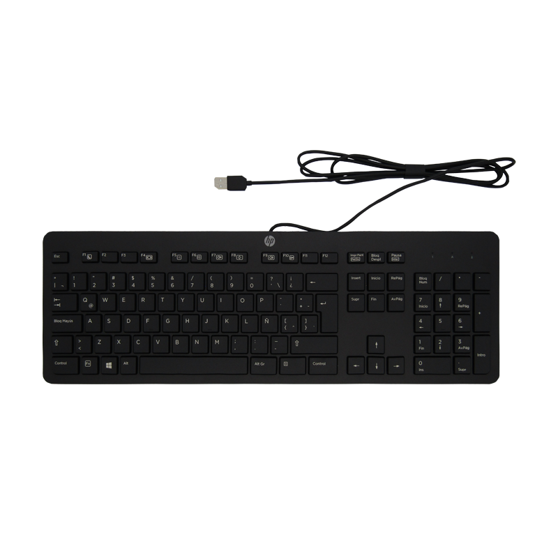 Teclado externo USB 2.0 para desktop SP HP KBAR211 (sin mouse)