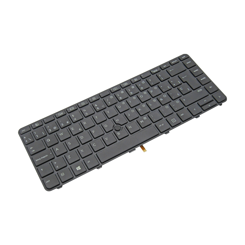 Teclado para portátil  HP 430-G3/G4 440-G3/G4 640-G2 822338-041 C/TRACKPOINT BACKLIGHT MARCO NEGRO ESPAÑOL (GEN)