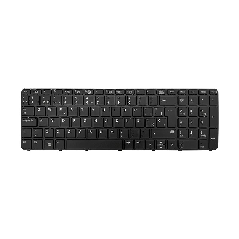 Teclado para portátil HP 450-G3 650-G2 470-G3 NSK-CZ0BC Negro Español (GEN)