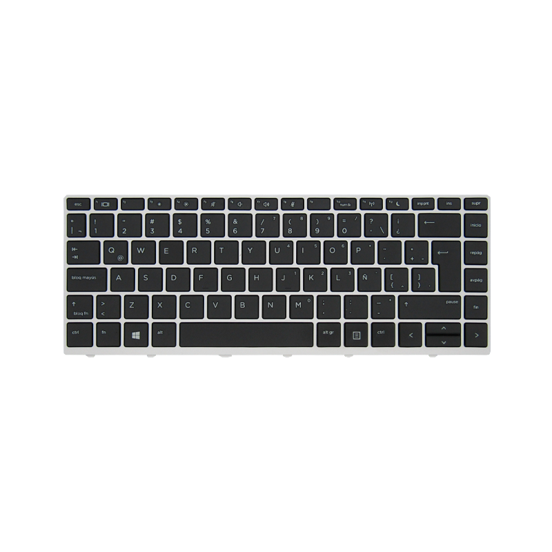 Teclado para portátil HP 430-G5 440-G5 NSK-XJ0SQ con Marco Gris Español ORG