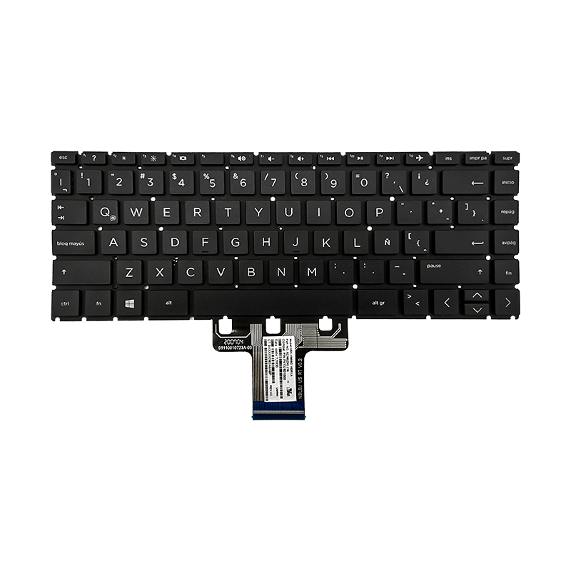 Teclado para portátil HP 240-G7 245-G7 L23239-161 S/Marco Negro Español ORG