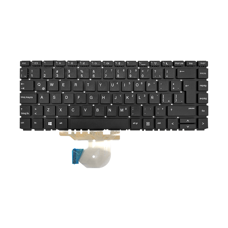 Teclado para portátil HP 440-G6 L38139-D61 Sin marco, Negro, Español (GEN)