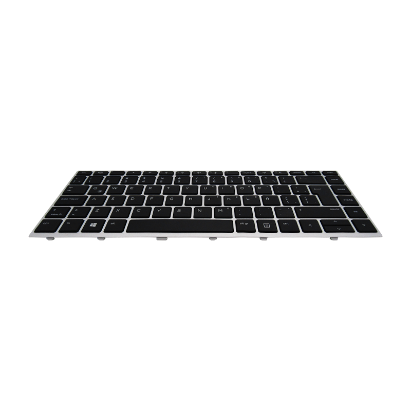 Teclado para portátil HP 430-G5 440-G5 NSK-XJ0SQ con marco Silver Español Org