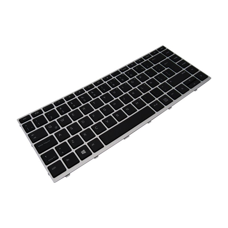 Teclado para portátil HP 430-G5 440-G5 NSK-XJ0SQ con marco Silver Español Org