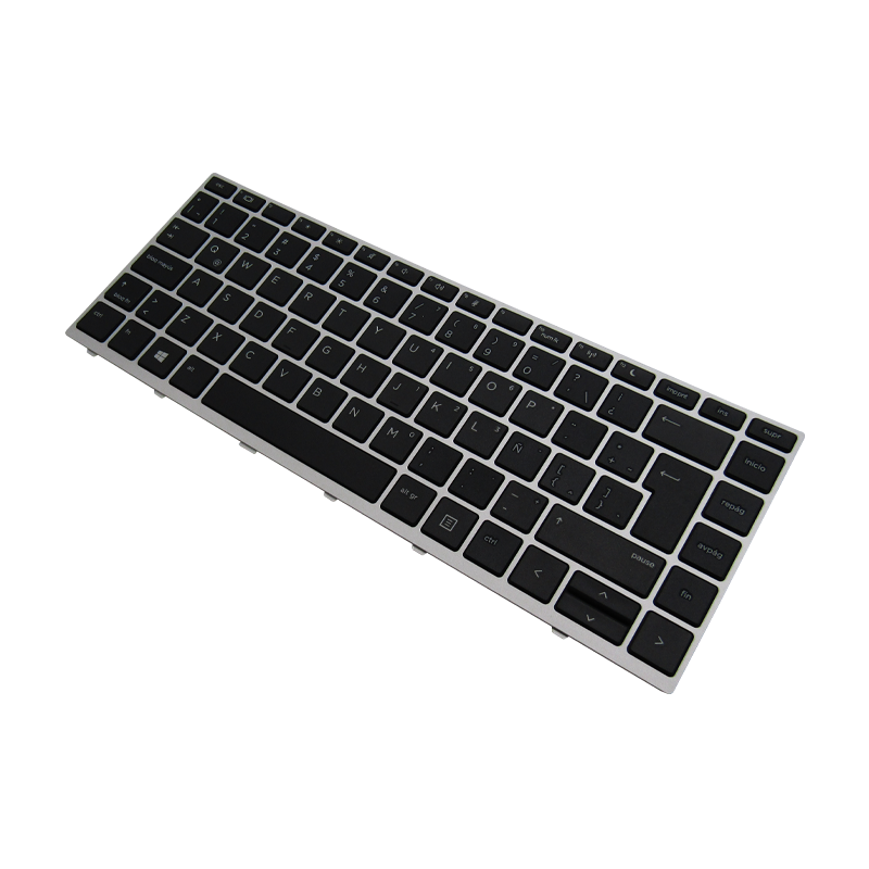 Teclado para portátil HP 430-G5 440-G5 NSK-XJ0SQ con marco Silver Español Org