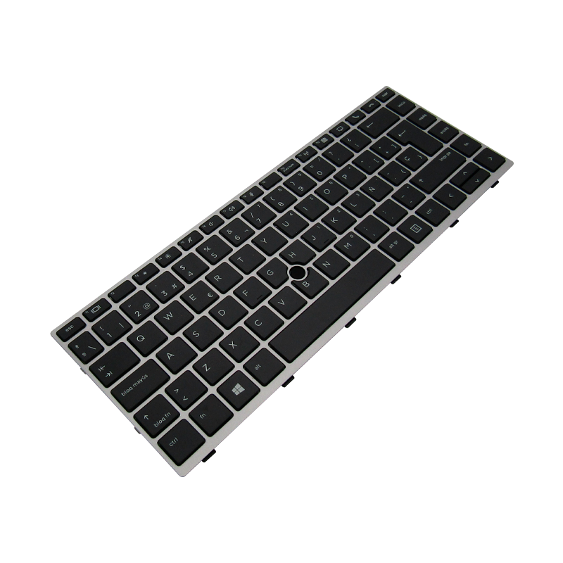 Teclado para portátil HP 840-G5/G6 745-G5 L98013-001 SIN TRACKPOINT CON MARCO GRIS, NEGRO ESPAÑOL (GEN)