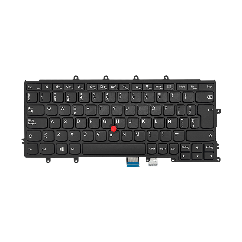 Teclado para portátil Lenovo X240 X250 04Y900 negro Español (con rejilla) C/Trackpoint (Gen)