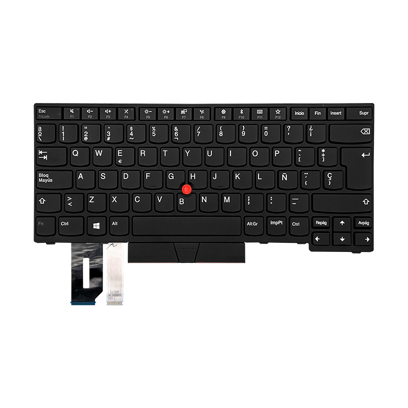 Teclado para portátil Lenovo E480 L480 T480S L380 01YP345 negro Español con Trackpoint (GEN)