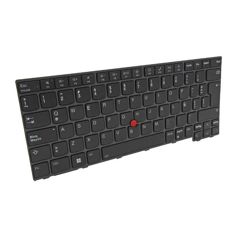 Teclado para portátil LENOVO T14 GEN 4 CON MARCO C/TRACKPOINT NEGRO ESPAÑOL SN21D67682AA ORG