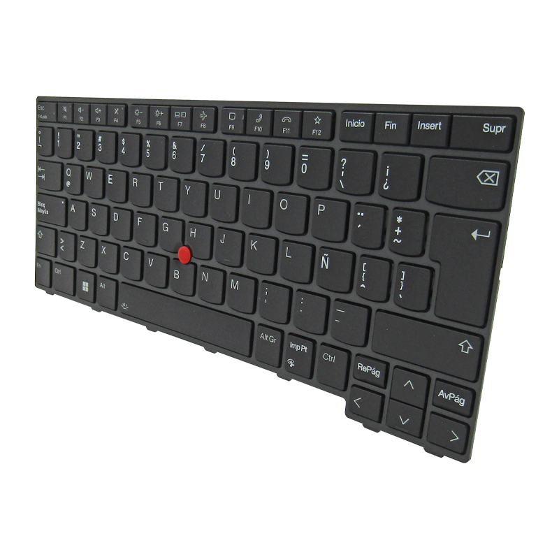 Teclado para portátil LENOVO T14 GEN 4 CON MARCO C/TRACKPOINT NEGRO ESPAÑOL SN21D67682AA ORG