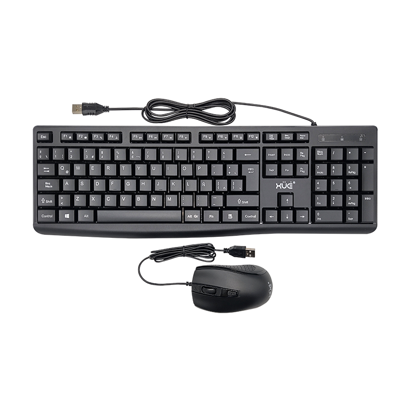 COMBO TECLADO USB 2.0 DESKTOP LA + MOUSE XUE® TM320