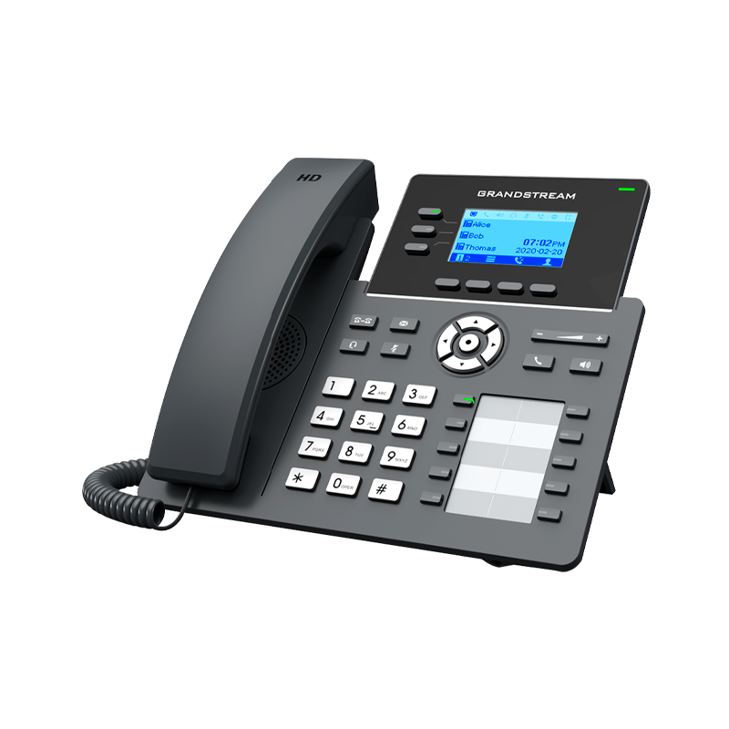 Teléfono IP Grandstream GRP2604, 3 SIP, LCD 2.7" 132x64, 2 GIGABIT