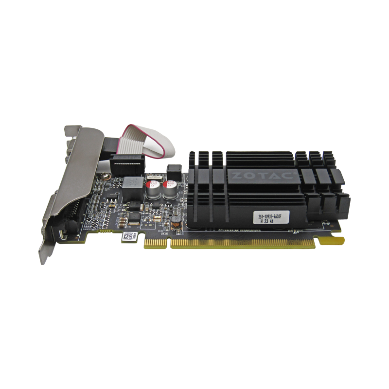 Tarjeta de Video PCIe DDR3 2GB ZOTAC NVIDIA GEFORCE GT710 VGA/DVI/HDMI LP  ZT-71302-20L