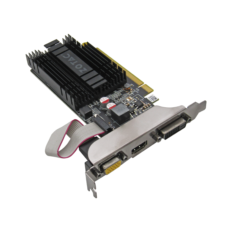 Tarjeta de Video PCIe DDR3 2GB ZOTAC NVIDIA GEFORCE GT710 VGA/DVI/HDMI LP  ZT-71302-20L