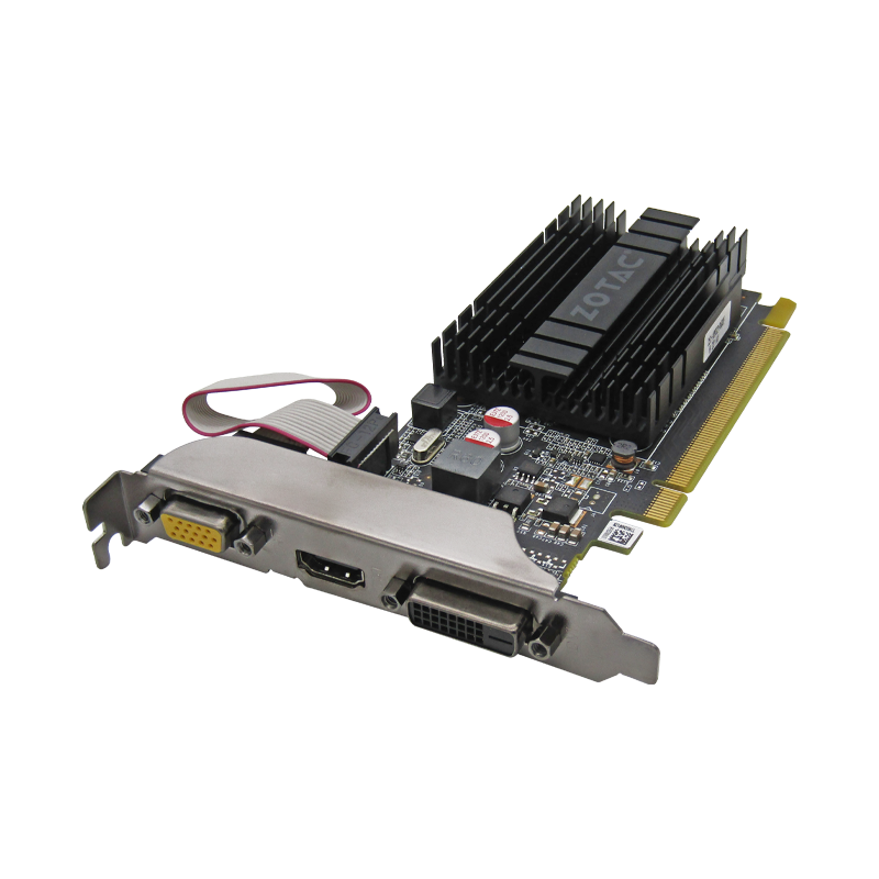 Tarjeta de Video PCIe DDR3 2GB ZOTAC NVIDIA GEFORCE GT710 VGA/DVI/HDMI LP  ZT-71302-20L