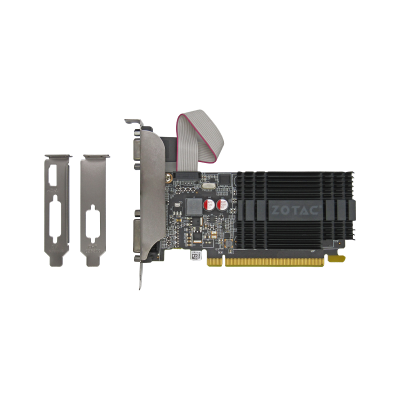 Tarjeta de Video PCIe DDR3 2GB ZOTAC NVIDIA GEFORCE GT710 VGA/DVI/HDMI LP  ZT-71302-20L