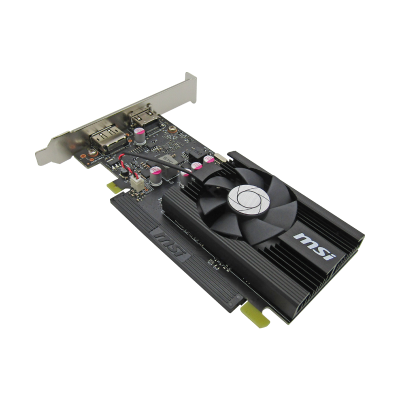 Tarjeta de Video PCIE DDR4 4GB MSI NVIDIA GEFORCE GT1030 DP/HDMI 4GD4 LP OC